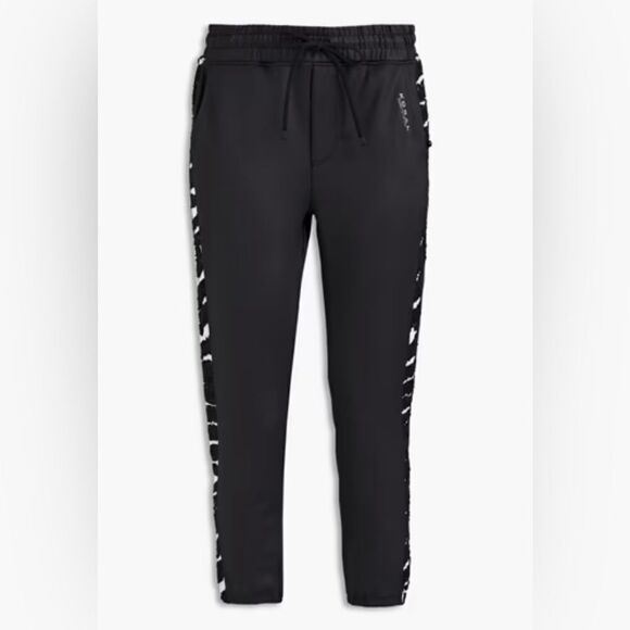 Koral Brink scuba track pants Sweat Pants with edgy zebra print  size S - Picture 2 of 7